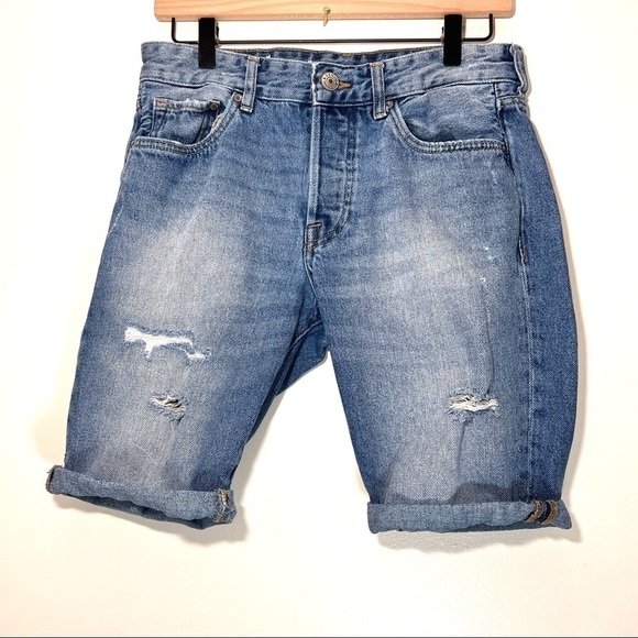 &Denim slim fit jean shorts - Picture 1 of 4